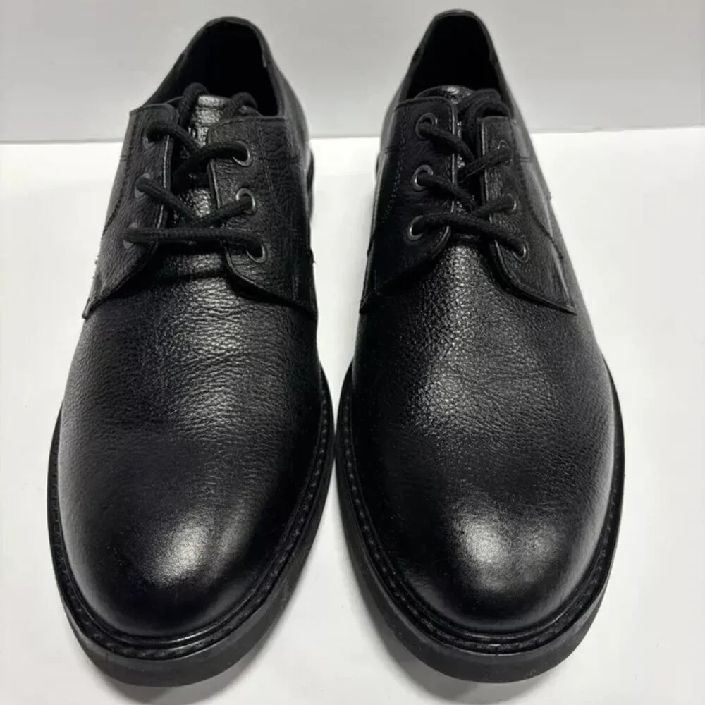 Hush Puppies Men’s Detroit Plain Toe Oxford Black, Size 9.5 M